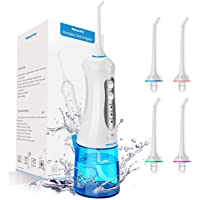 Irrigador Dental Profesional Portátil 300ml- Irrigador Bucal Recargable Impermeable IPX7 y 3 Modos Irrigador Dental de…